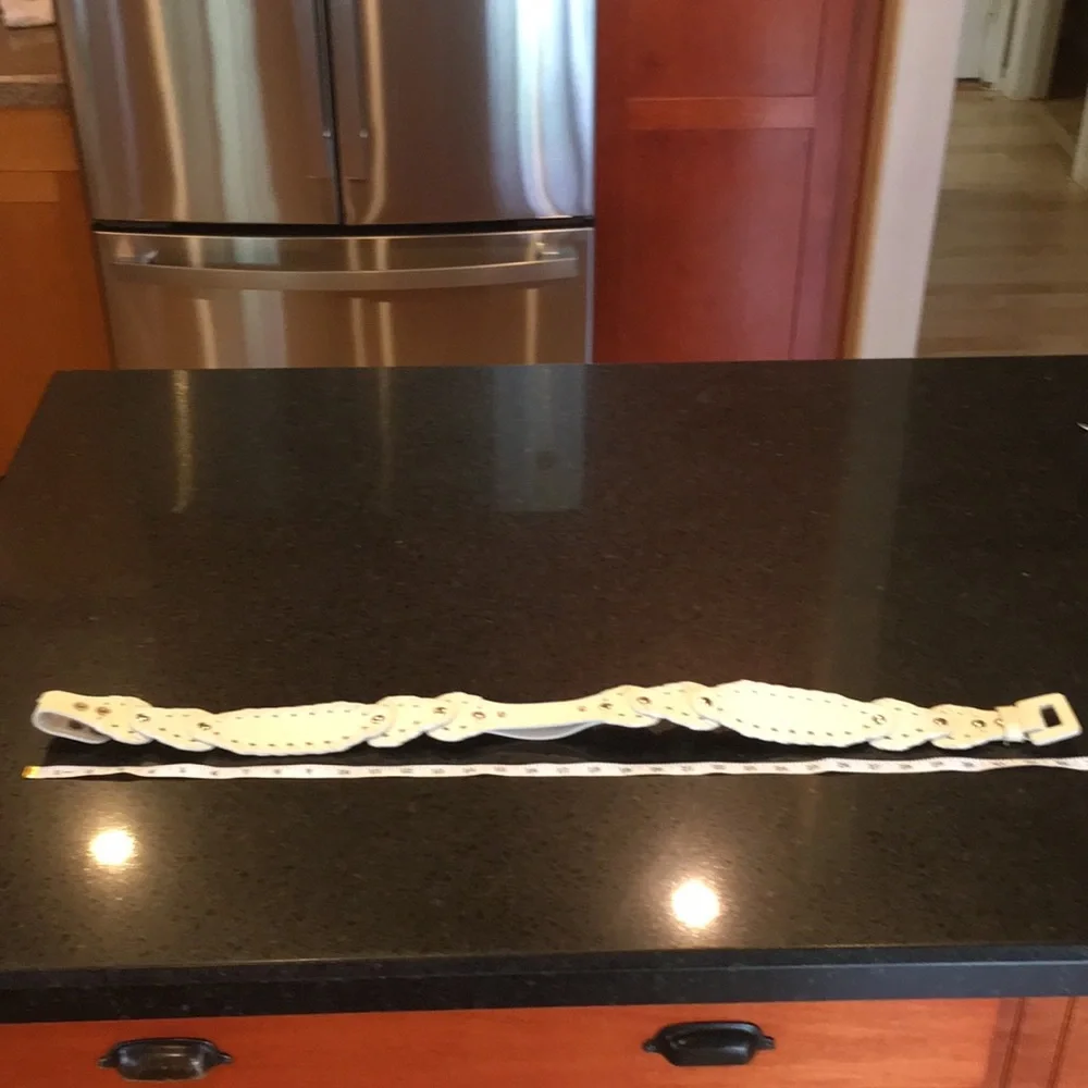 Chloe genuine python Snake whip stitch belt size 75